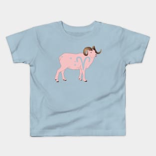 Aries (Baby Pink) Kids T-Shirt